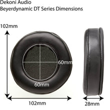Cargar imagen en el visor de la galería, Dekoni Audio Elite Sheepskin Beyerdynamic dimensiones
